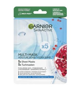 Garnier - Pack 5 Tissue Mask Hydra Bomb Revitalizing Masks - Dehydrated Skin