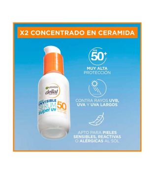 Garnier - Protective Facial Serum Delial Invisible Super UV SPF50+ Ceramide Protect