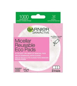 Garnier - *Skin Active* - Reusable microfiber makeup remover pads