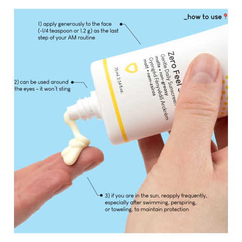 Geek & Gorgeous - Facial sunscreen Zero Peel SPF 50