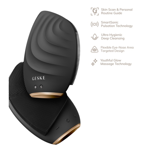GESKE - Sonic 5-in-1 Facial Cleansing and Massager Brush - Black Gold