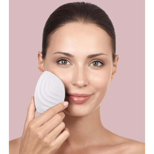 GESKE - Sonic 5-in-1 Facial Cleansing and Massager Brush - White Rose Gold