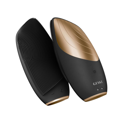 GESKE - Facial Cleansing and Massager Brush Sonic Thermo 6 in 1 - Black Gold