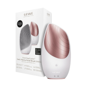 GESKE - Facial Cleansing and Massager Brush Sonic Thermo 6 in 1 - White Rose Gold