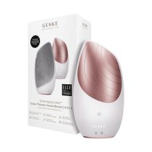 GESKE - Facial Cleansing and Massager Brush Sonic Thermo 6 in 1 - White Rose Gold