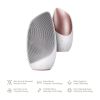 GESKE - Facial Cleansing and Massager Brush Sonic Thermo 6 in 1 - White Rose Gold