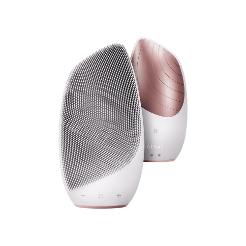 GESKE - Facial Cleansing and Massager Brush Sonic Thermo 6 in 1 - White Rose Gold