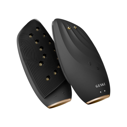 GESKE - Facial Cleansing and Massager Brush Sonic Thermo Face-Lifter 8 in 1 - Black Gold
