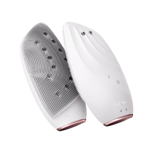 GESKE - Facial Cleansing and Massager Brush Sonic Thermo Face-Lifter 8 in 1 - White Rose Gold