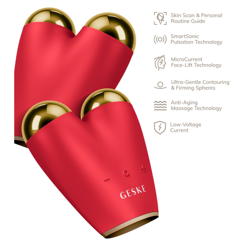 GESKE - *I love myself* - Massager Microcurrent Face-Lifter 6 In 1 - Red