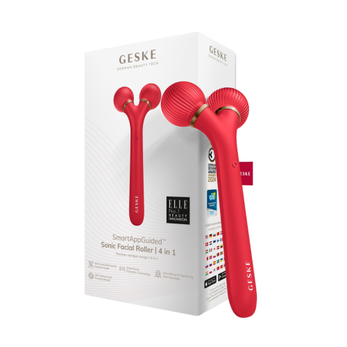 GESKE - *I love myself* - 4-in-1 Sonic Facial Roller - Red
