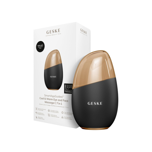 GESKE - 7-in-1 Eye and Face Massager Cool & Warm - Black Gold