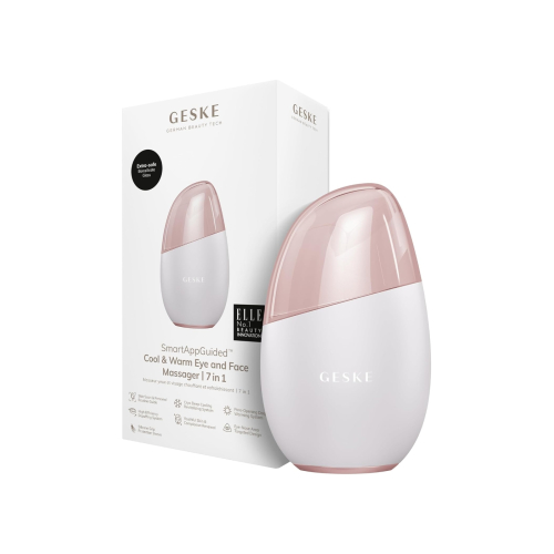 GESKE - 7-in-1 Eye and Face Massager Cool & Warm - White Rose Gold