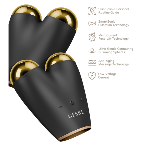 GESKE - Massager Microcurrent Face-Lifter 6 In 1 - Black Gold