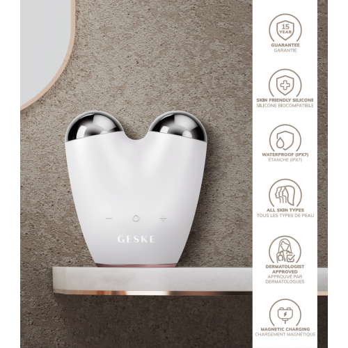 GESKE - Massager Microcurrent Face-Lifter 6 In 1 - White