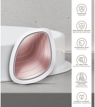 GESKE - Sonic Warm & Cool 9 in 1 Face Mask - White Rose Gold