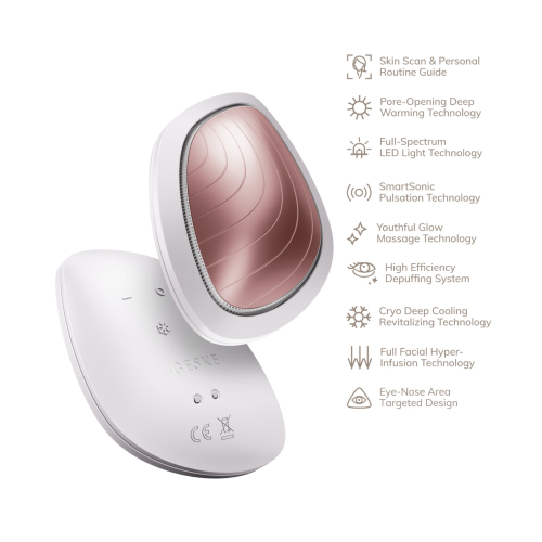 GESKE - Sonic Warm & Cool 9 in 1 Face Mask - White Rose Gold