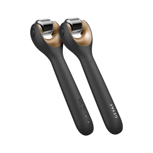 GESKE - 9 in 1 Microneedle Facial Roller - Black Gold