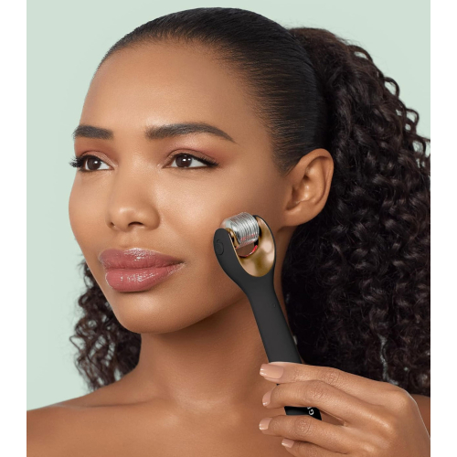 GESKE - 9 in 1 Microneedle Facial Roller - Black Gold