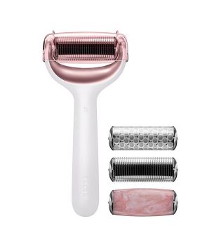 GESKE - 9 in 1 Microneedle Face and Body Roller - White Rose Gold