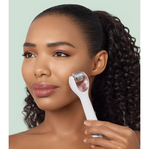 GESKE - 9 in 1 Microneedle Facial Roller - White Rose Gold