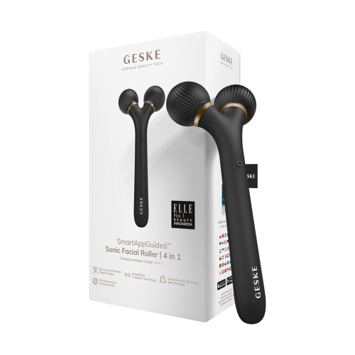 GESKE - 4 in 1 Sonic Facial Roller - Black Gold