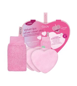 GLOV - *Amore Collection* - Facial Disc and Lip Exfoliating Glove Set Velvet Lips And Ever Clean Skin