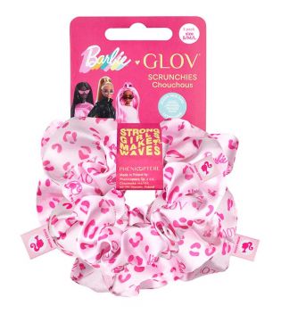 GLOV - *Barbie* - Pack of 3 scrunchies - Pink Panther