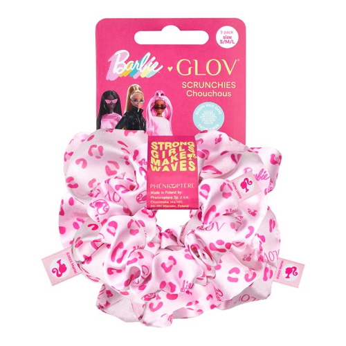 GLOV - *Barbie* - Pack of 3 scrunchies - Pink Panther