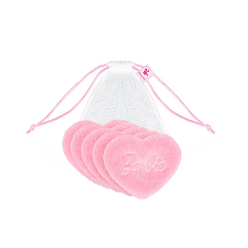GLOV - *Barbie* - Set of reusable makeup remover discs Heart shaped