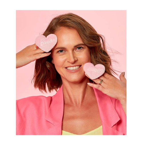 GLOV - *Barbie* - Set of reusable makeup remover discs Heart shaped