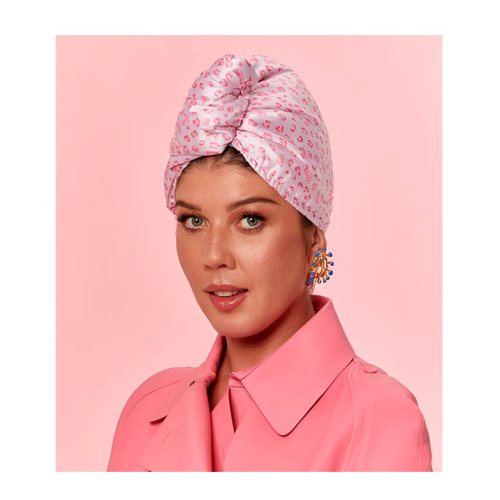 GLOV - *Barbie* - Satin and fabric turban towel - ZigZak