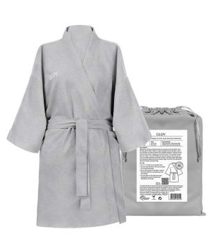 GLOV - Ultra Absorbent Terry Robe Kimono Style - Gray
