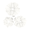 GLOV - Pack of 3 scrunchies Satin Scrunchies sizes S/M/L - White