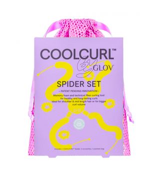 GLOV - Set for curling hair without heat Cool Curl Spider - Black