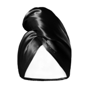 GLOV - Double Face Satin Turban Towel - Black