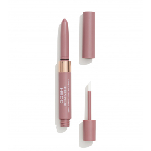 Gosh - 2 in 1 Lipstick Lip Line'n Coat - 001: Ruby Chocolate