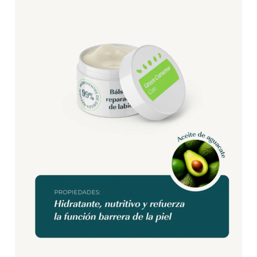 Green Cornerss - Repairing Lip Balm with Avocado