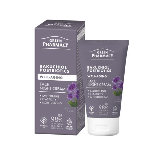 Green Pharmacy - Anti-aging night face cream - Backuchiol + Postbiotics