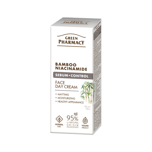 Green Pharmacy - Sebum control day face cream - Bamboo + Niacinamide