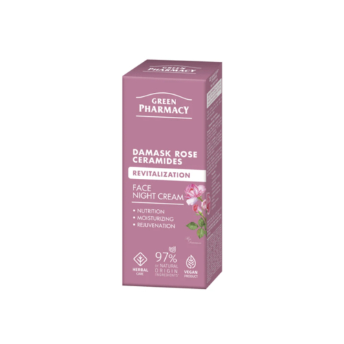 Green Pharmacy - Revitalizing Night Face Cream - Rosa damascena + Ceramidas