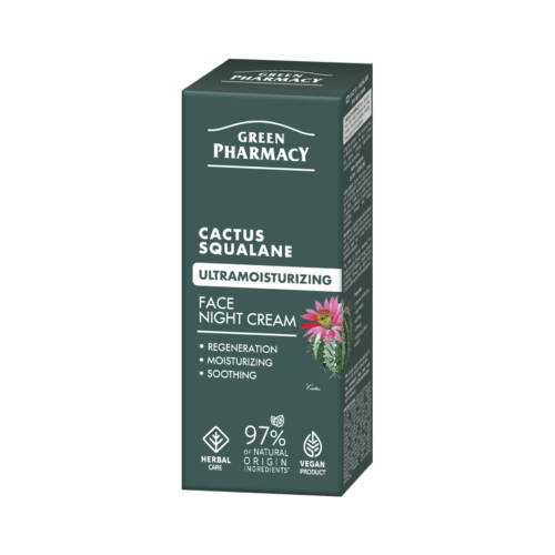 Green Pharmacy - Ultra-hydrating night face cream - Cactus + Squalane