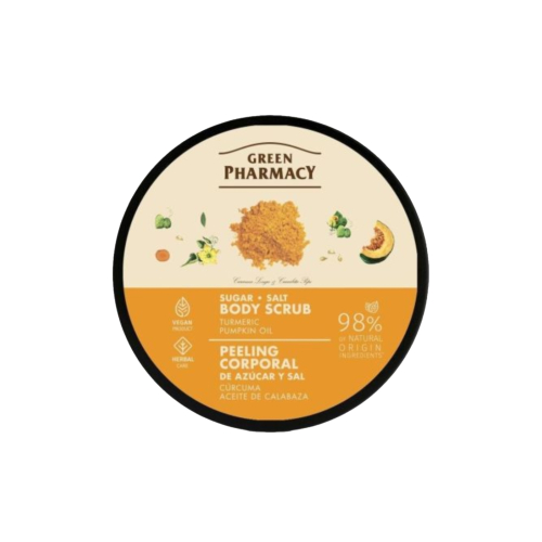 Green Pharmacy - Sugar Body Scrub - Turmeric + Pumpkin Oil