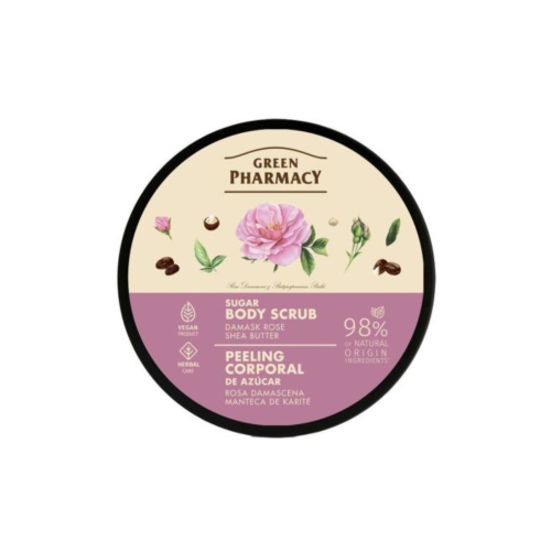 Green Pharmacy - Sugar Body Scrub - Damascena Rose + Shea Butter