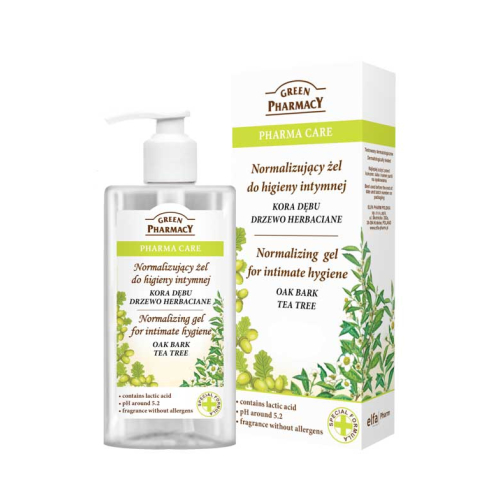 Green Pharmacy - Normalizing intimate hygiene gel Pharma Care - Oak bark and tea tree