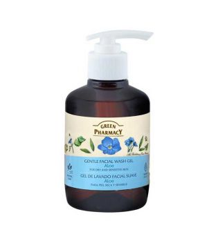 Green Pharmacy - Gentle face wash gel for dry and sensitive skin - Aloe Vera