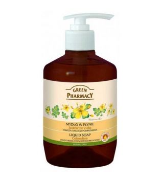 Green Pharmacy - Regenerating liquid hand soap - Celandine