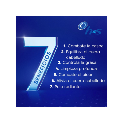 H&S - Anti-dandruff shampoo 7 in 1 Benefits 500ml - Fall prevention