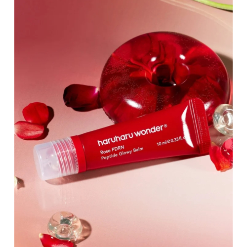 Haruharu Wonder - Lip Balm Rose PDRN Peptide Glowy - Clear Glossy