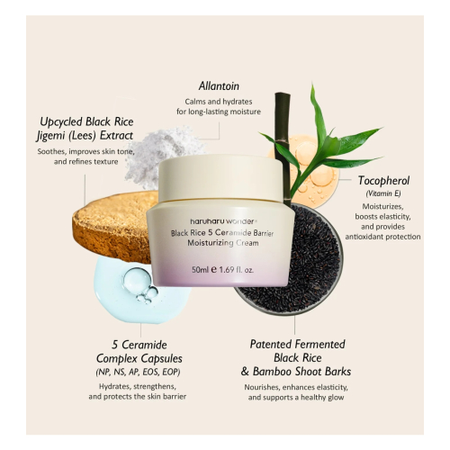 Haruharu Wonder - Moisturizing Face Cream Black Rice 5 Ceramide Barrier